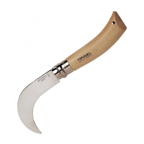 Нож садовый Opinel №10, нержавеющая сталь, с изогнутым лезвием, блистер, 000657 фото 2
